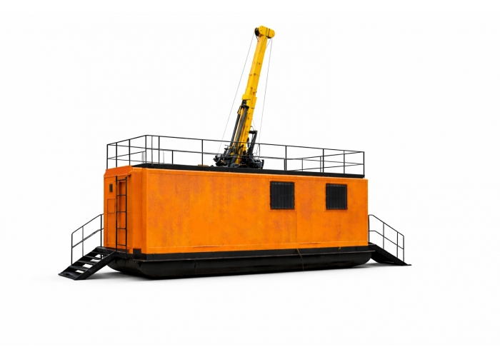 Буровое здание на санях